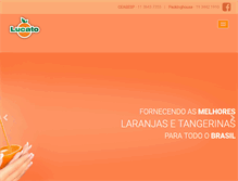Tablet Screenshot of citricolalucato.com.br
